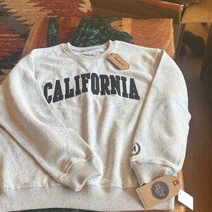 California Crewneck Sweater in Light Gray